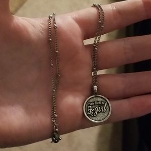 Run Like A Girl Necklace